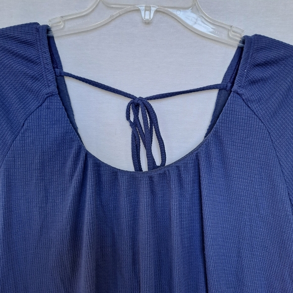 Free People We the Free Bondi Blouson Blue Thermal Crop Top szS - Picture 10 of 12